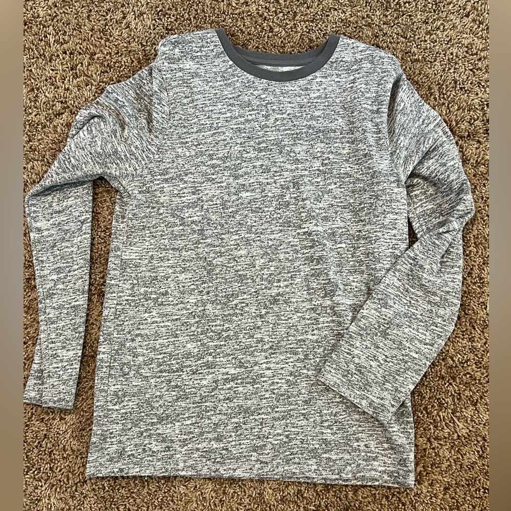 Cat & Jack Heathered Gray Long Sleeve Tee